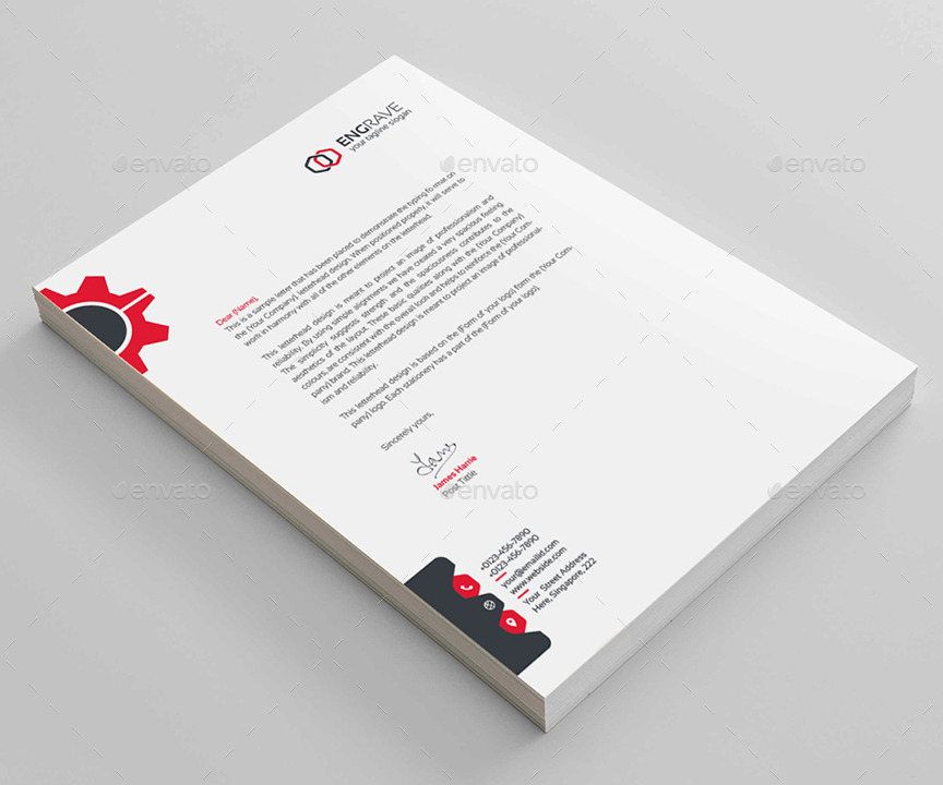 Engrave Letterhead by generousart GraphicRiver